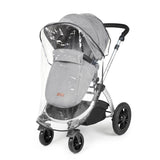 Ickle Bubba Stomp Luxe 12 Piece Travel System with i-Size Nimbus Car Seat & Spin Base - Silver/Pearl Grey/Black