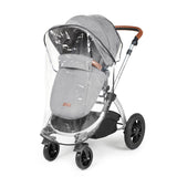 Ickle Bubba Stomp Luxe 12 Piece Travel System with i-Size Nimbus Car Seat & Spin Base - Silver/Pearl Grey/Tan