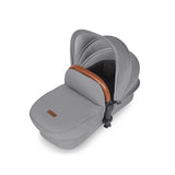 Ickle Bubba Stomp Luxe 12 Piece Travel System with i-Size Nimbus Car Seat & Spin Base - Silver/Pearl Grey/Tan