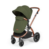 Ickle Bubba Stomp Luxe 12 Piece Travel System with Maxi-Cosi Cabriofix i-Size & Base - Bronze/Woodland/Tan