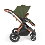Ickle Bubba Stomp Luxe 12 Piece Travel System with Maxi-Cosi Cabriofix i-Size & Base - Bronze/Woodland/Tan