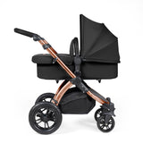 Ickle Bubba Stomp Luxe 12 Piece Travel System with Maxi-Cosi Cabriofix i-Size & Base - Bronze/Midnight/Black