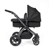 Ickle Bubba Stomp Luxe 12 Piece Travel System with Maxi-Cosi Cabriofix i-Size & Base - Black/Midnight/Black