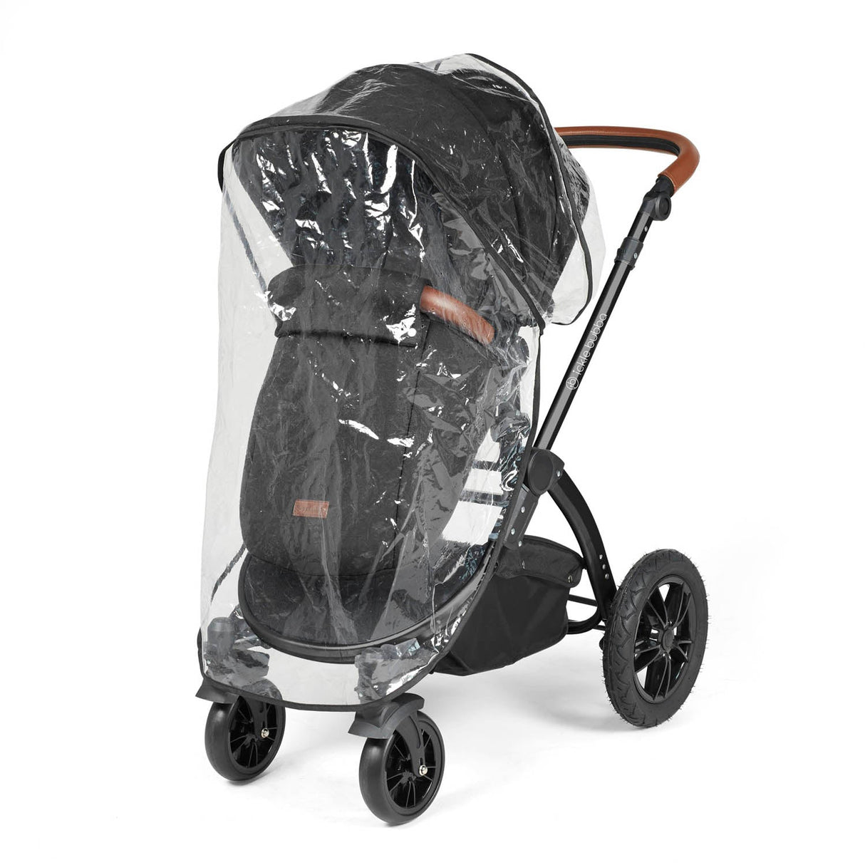 Ickle Bubba Stomp Luxe 12 Piece Travel System with Maxi-Cosi Cabriofix i-Size & Base - Black/Midnight/Tan