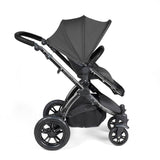 Ickle Bubba Stomp Luxe 12 Piece Travel System with Maxi-Cosi Cabriofix i-Size & Base - Black/Charcoal Grey/Black
