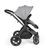 Ickle Bubba Stomp Luxe 12 Piece Travel System with Maxi-Cosi Cabriofix i-Size & Base - Black/Pearl Grey/Black