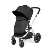 Ickle Bubba Stomp Luxe 12 Piece Travel System with Maxi-Cosi Cabriofix i-Size & Base - Silver/Midnight/Black