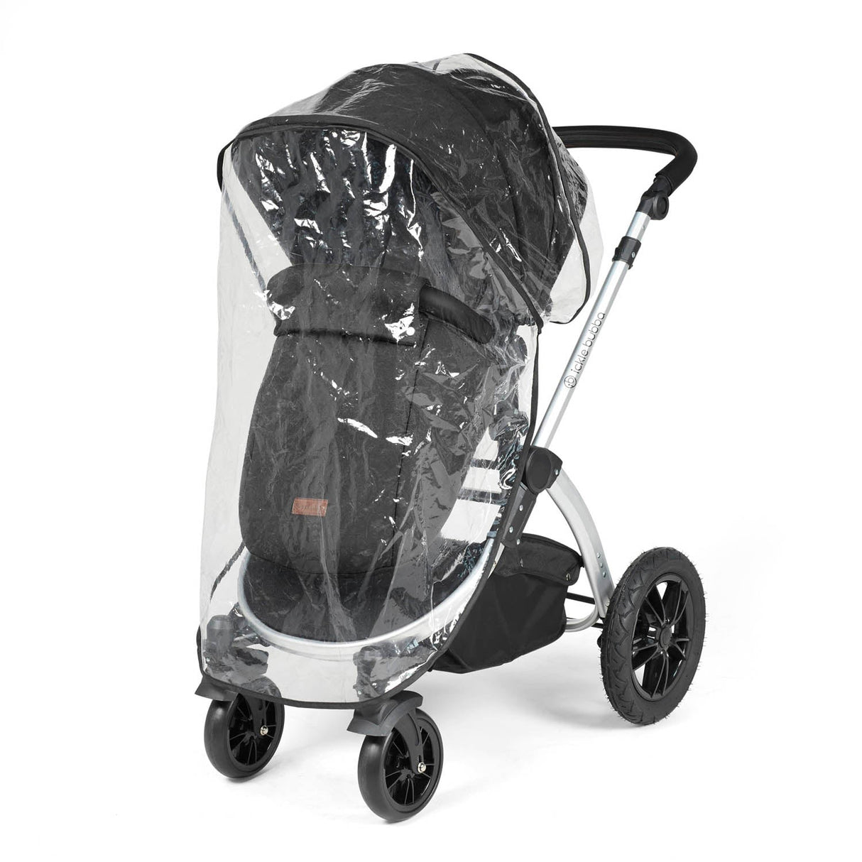 Ickle Bubba Stomp Luxe 12 Piece Travel System with Maxi-Cosi Cabriofix i-Size & Base - Silver/Midnight/Black