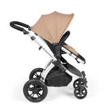 Ickle Bubba Stomp Luxe 12 Piece Travel System with Maxi-Cosi Cabriofix i-Size & Base - Silver/Desert/Black