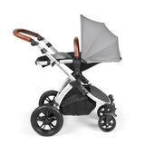 Ickle Bubba Stomp Luxe 12 Piece Travel System with Maxi-Cosi Cabriofix i-Size & Base - Silver/Pearl Grey/Tan