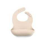 Roll-up Silicone Baby Bib with Stay-Open Crumb Catcher – 100% Food Grade Silicone