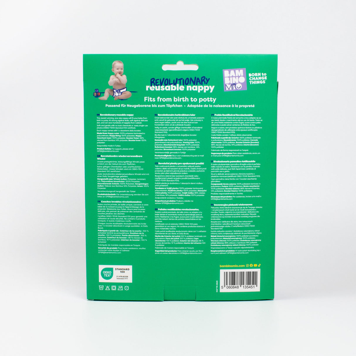 Revolutionary Reusable Nappy in Juicy Fruit
