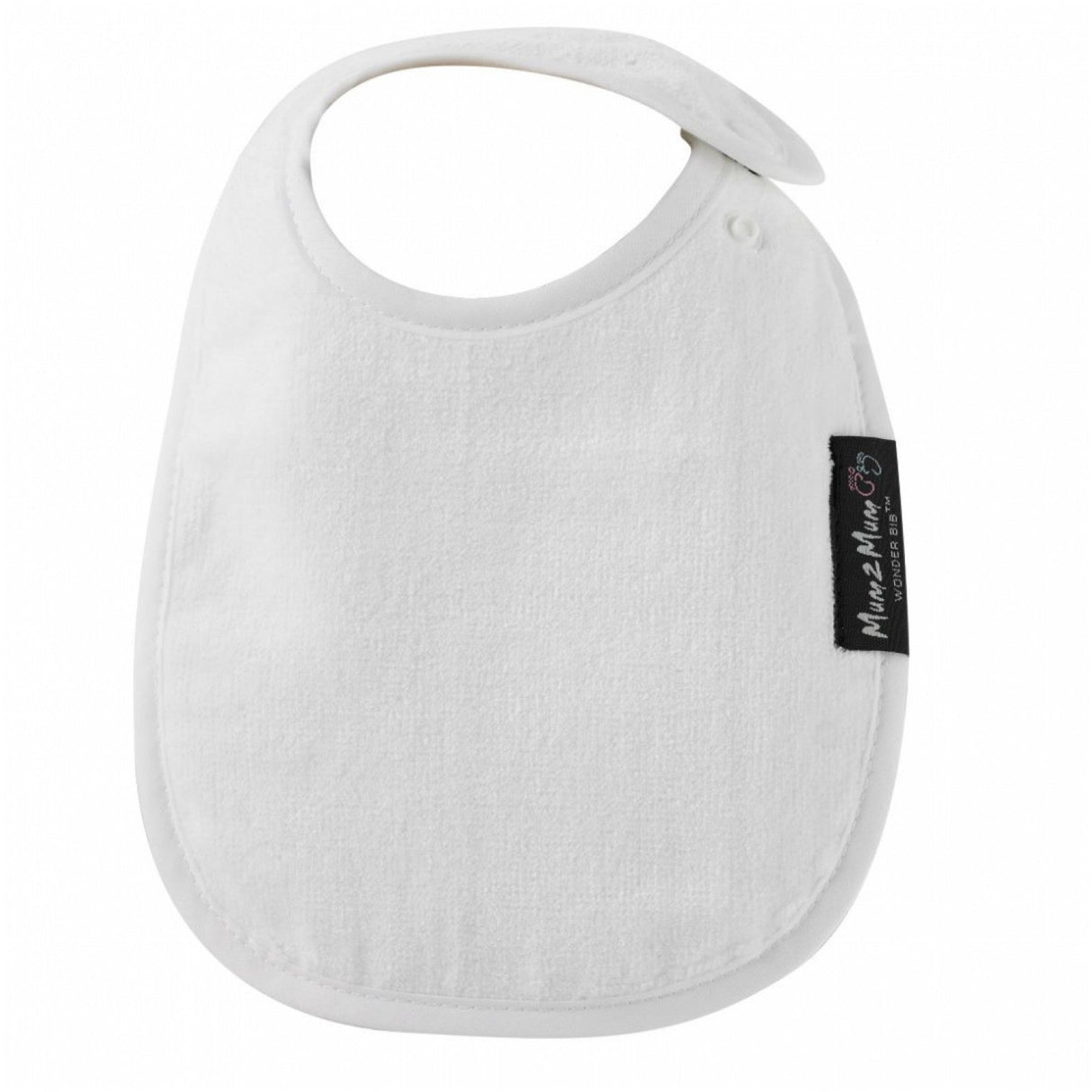 Mum 2 Mum Infant Wonder Bib - White