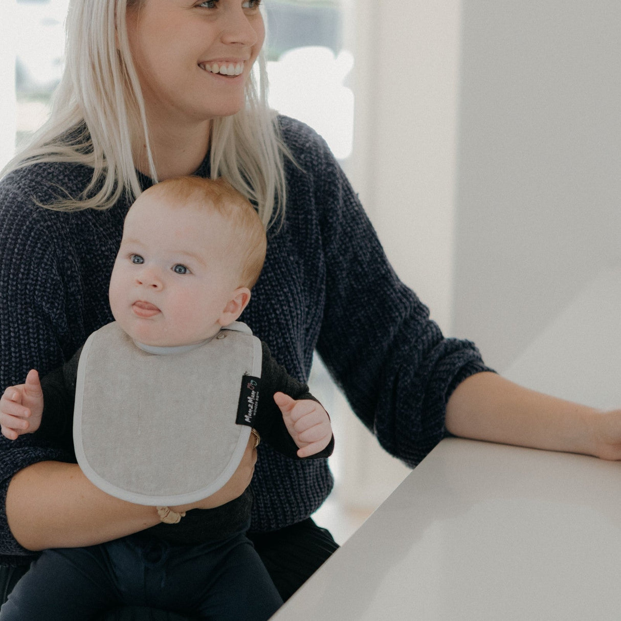 Mum 2 Mum Infant Wonder Bib - Dusty Pink