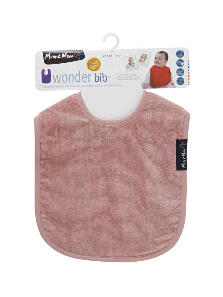 Mum 2 Mum Standard Wonder Bib - Dusty Pink