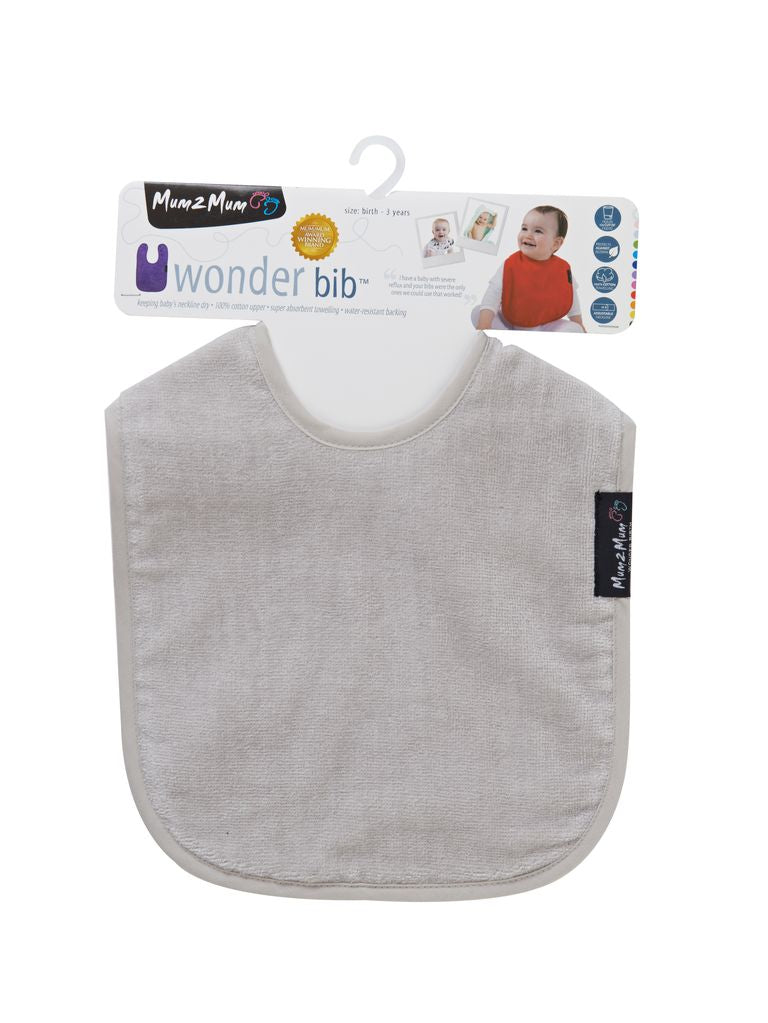 Mum 2 Mum Standard Wonder Bib - Stone Grey