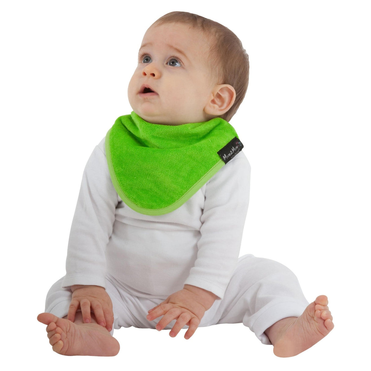 Mum 2 Mum Bandana Style Wonder Bib - Lime Green