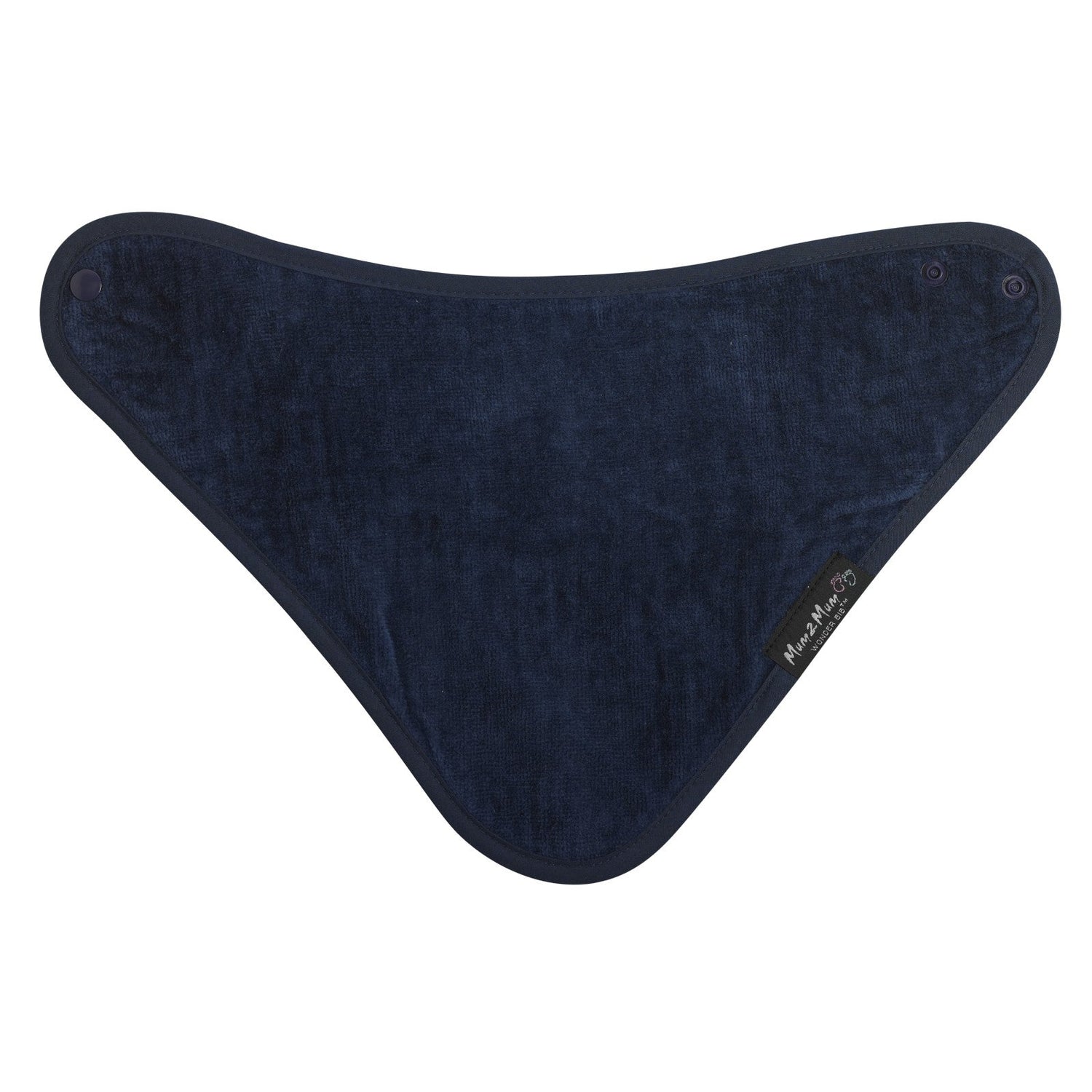 Mum 2 Mum Bandana Style Wonder Bib - Navy Blue