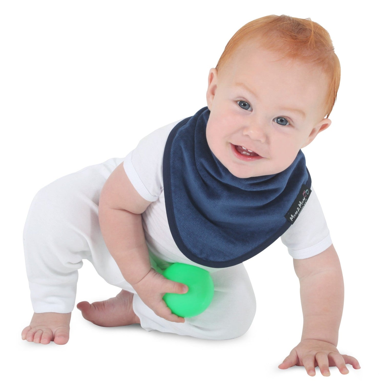 Mum 2 Mum Bandana Style Wonder Bib - Navy Blue