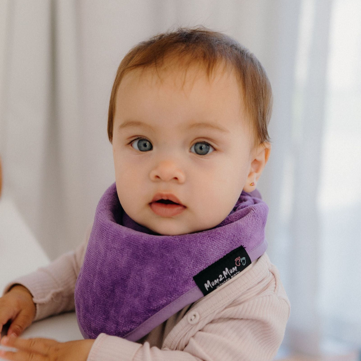 Mum 2 Mum Bandana Style Wonder Bib - Teal Blue