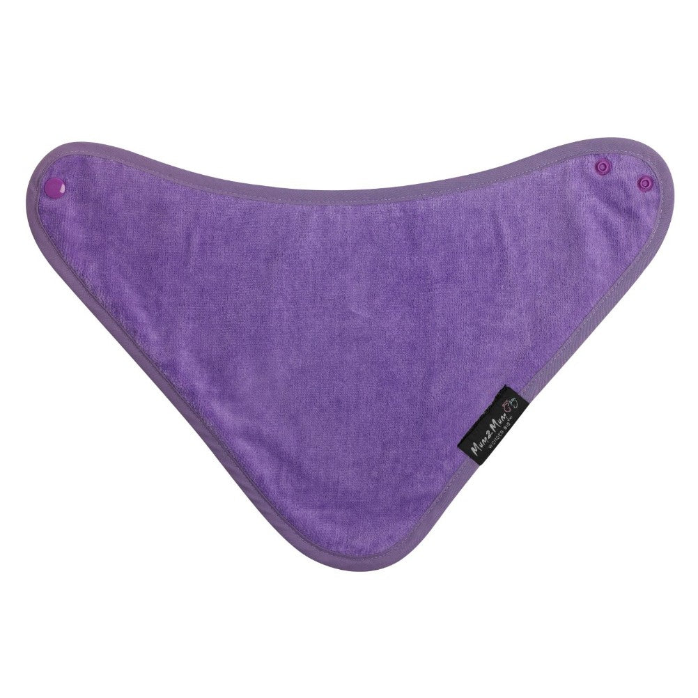 Mum 2 Mum Bandana Style Wonder Bib - Purple