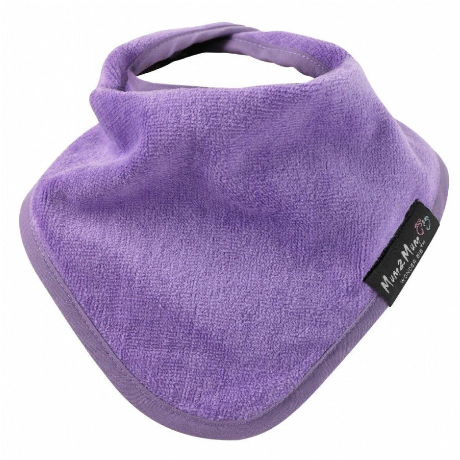 Mum 2 Mum Bandana Style Wonder Bib - Purple