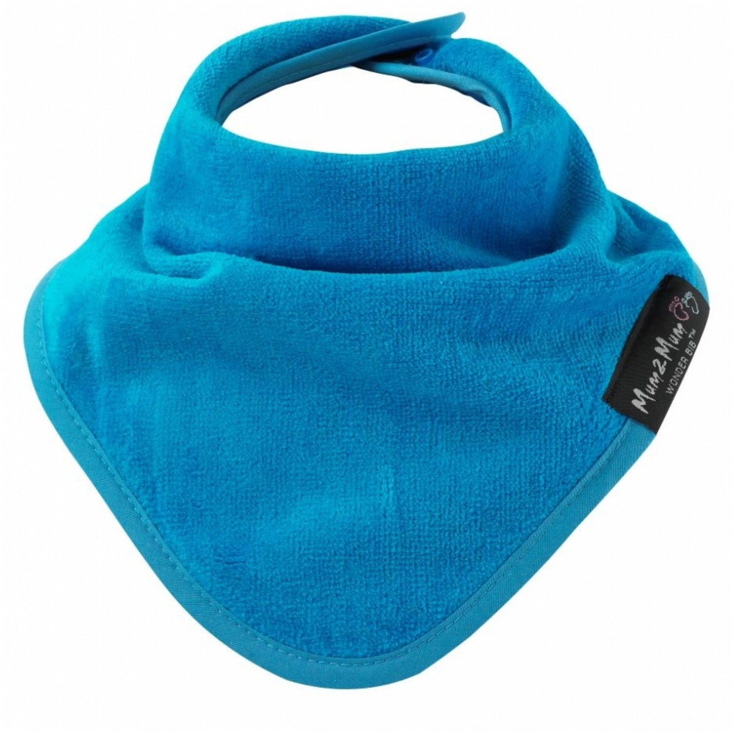 Mum 2 Mum Bandana Style Wonder Bib - Teal Blue