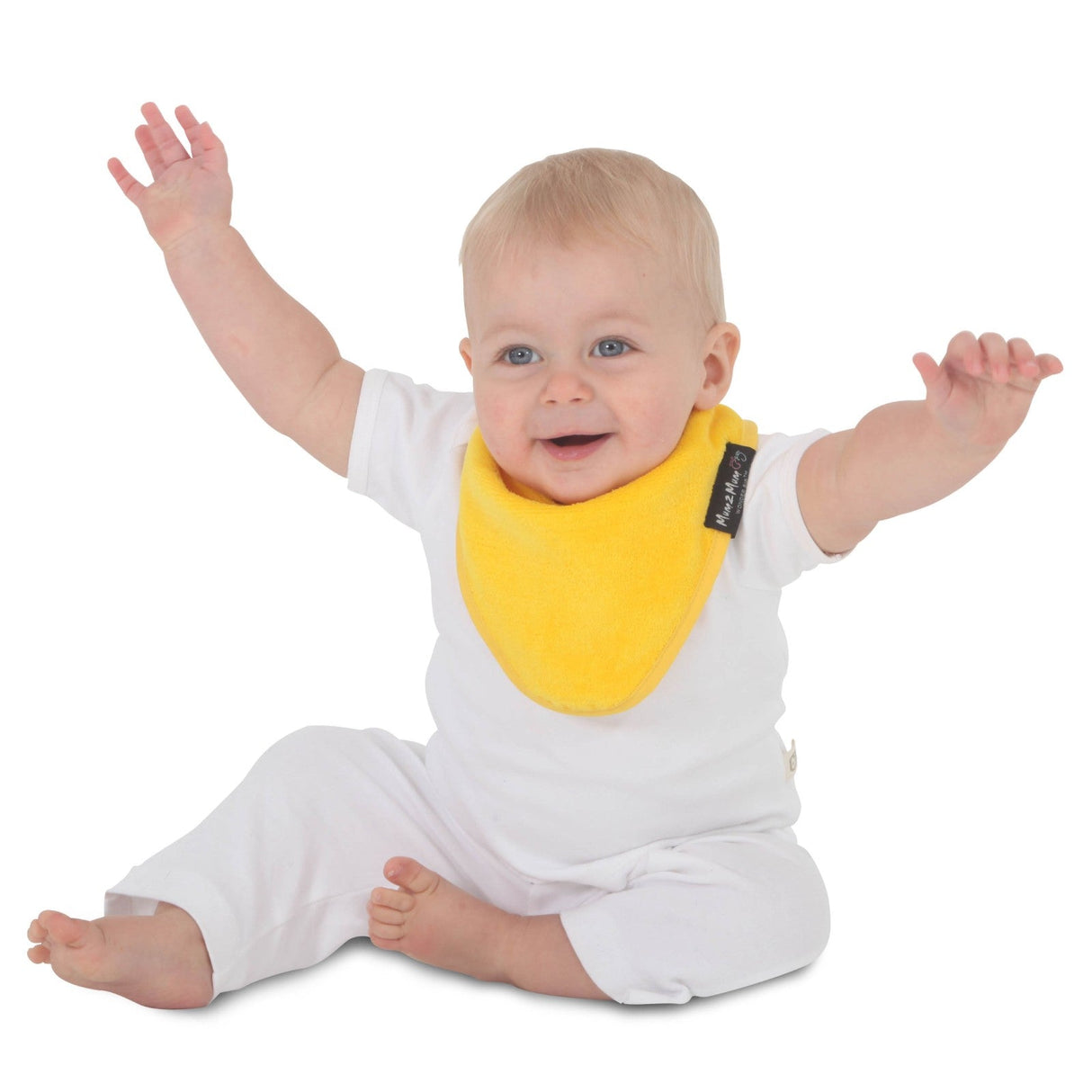 Mum 2 Mum Bandana Style Wonder Bib - Yellow