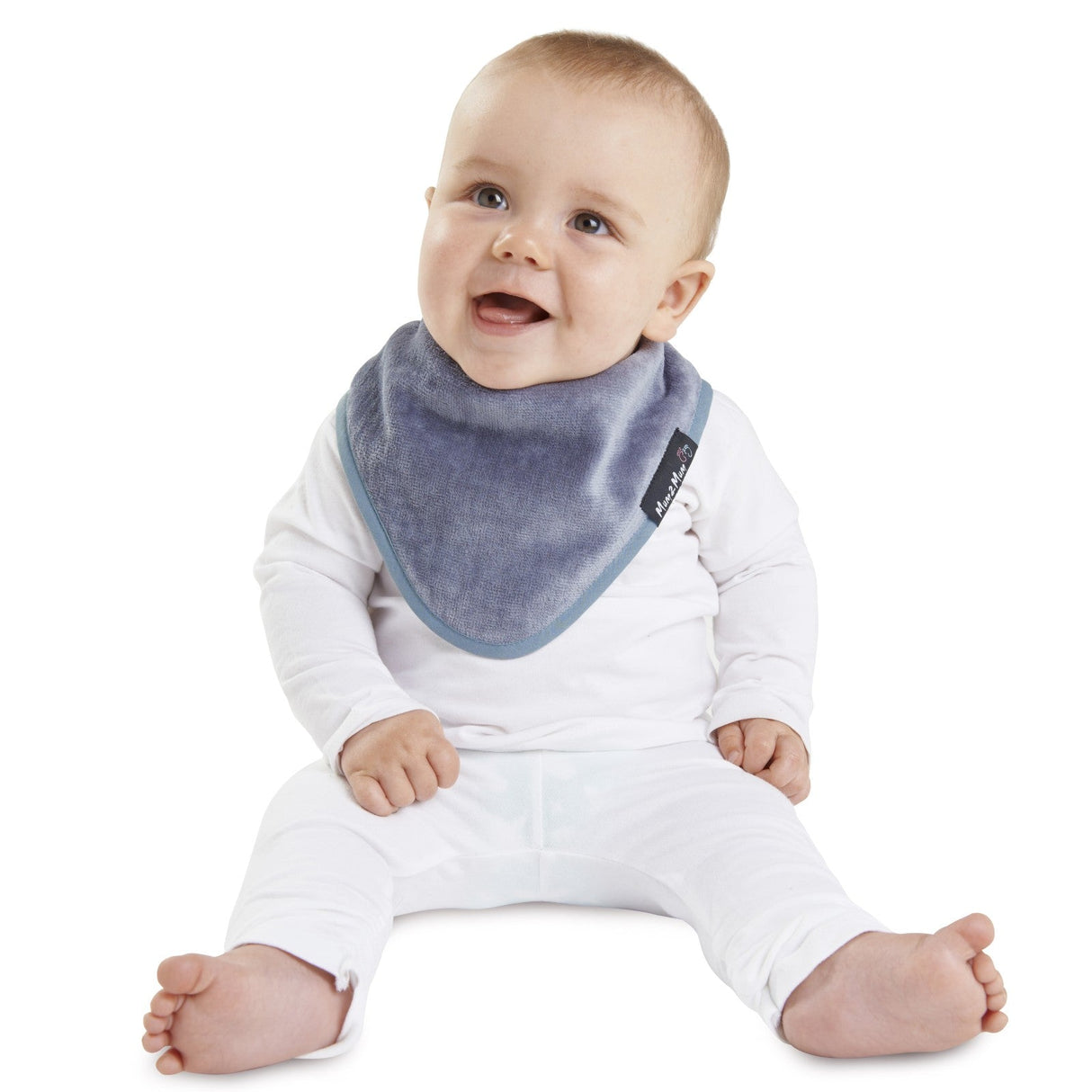 Mum 2 Mum Bandana Style Wonder Bib - Grey
