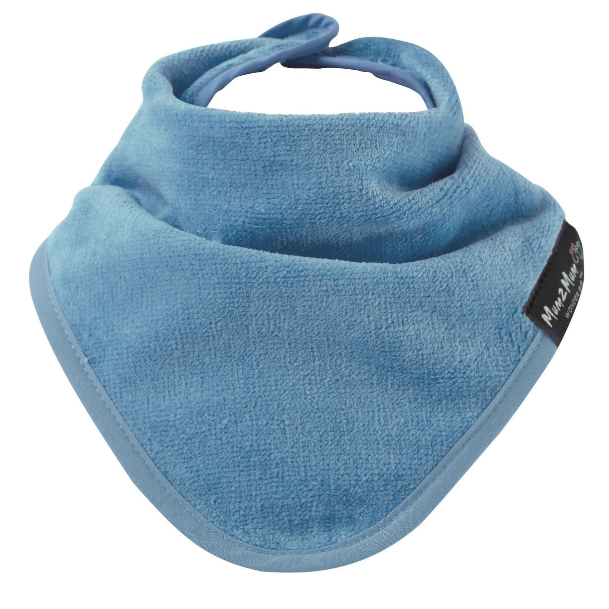 Mum 2 Mum Bandana Style Wonder Bib - Denim Blue