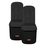 Ickle Bubba Virgo Twin 18 Piece Travel System with Cirrus i-Size Car Seat & Base - Black