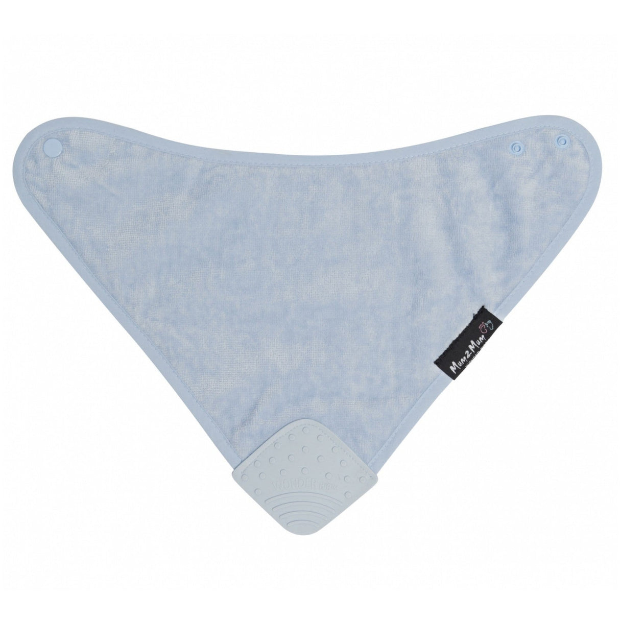 Mum 2 Mum Teething Bandana Wonder Bib - Baby Blue