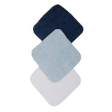 Mum 2 Mum Cotton Facewashers / Reusable Wipes - 6 Pack - BLUES