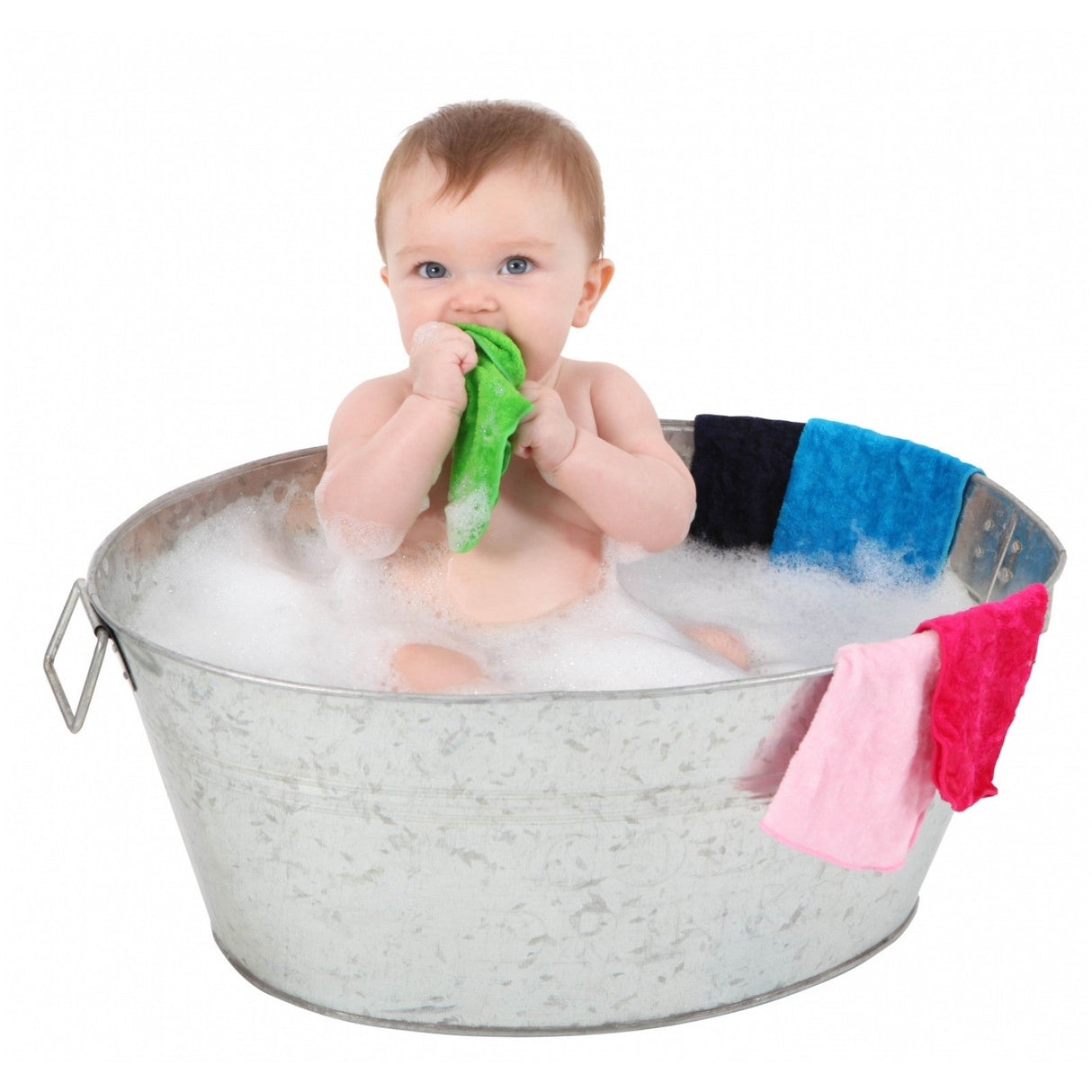 Mum 2 Mum Cotton Facewashers / Reusable Wipes - 6 Pack - PASTELS