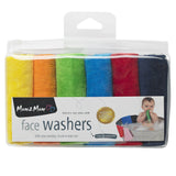 Mum 2 Mum Cotton Facewashers / Reusable Wipes - 6 Pack - BRIGHTS
