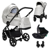 Noordi Fjordi V2 Leather - 3in1 Travel System with Travel Carrier i-Size Car Seat