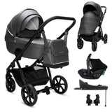 Noordi Fjordi V2 Leather - 3in1 Travel System with Travel Carrier i-Size Car Seat