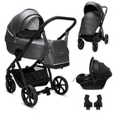 Noordi Fjordi V2 Leather - 3in1 Travel System with Terra i-Size Car Seat