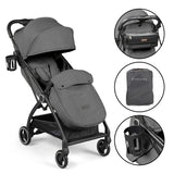 Ickle Bubba Aries Prime Auto-Fold Stroller - Graphite Grey