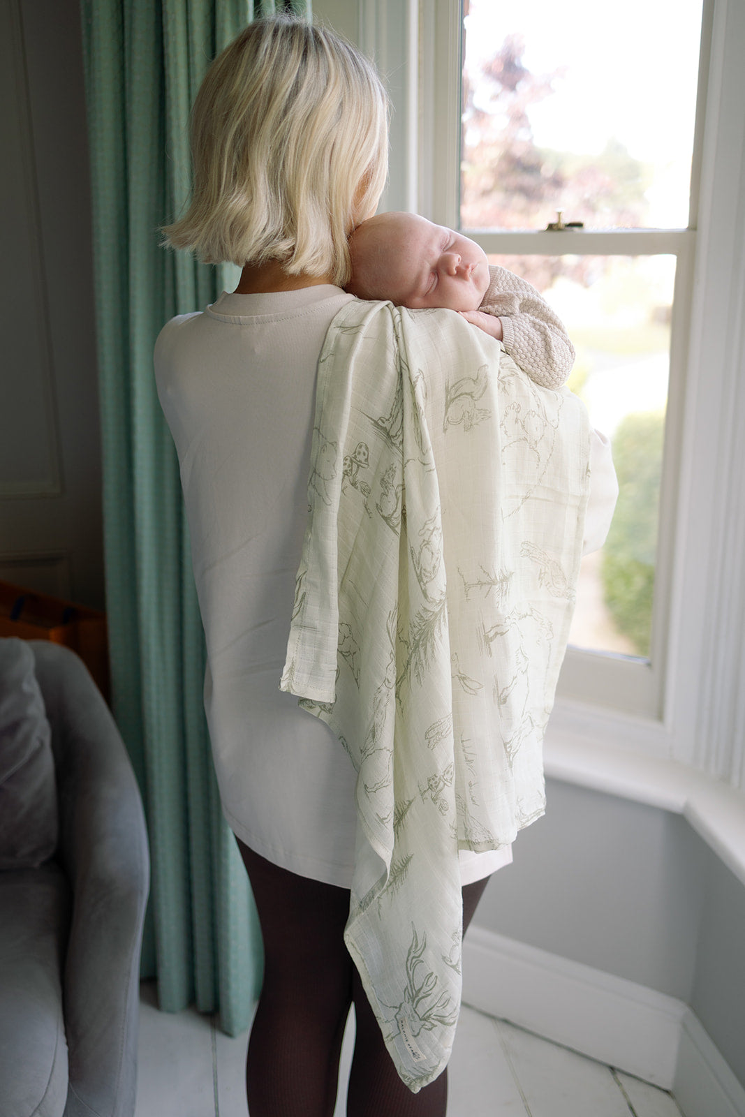 Woodland Large Swaddle Muslin