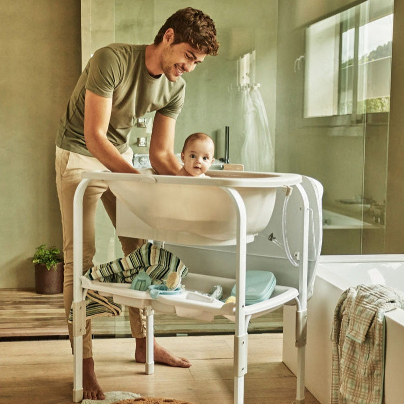 Jane Flip Baby Bath Changing Unit, Nature Edition (Wood Effect)