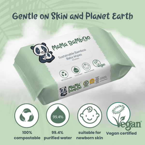 Mama Bamboo Sustainable Baby Wipes