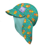 UPF 40+ Reversible Swim Hat for Babies and Toddlers in Cool Cats