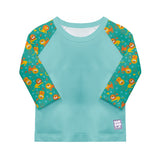 UPF 40+ Soft and Gentle Protective Swim Rash Vest in Cool Cats