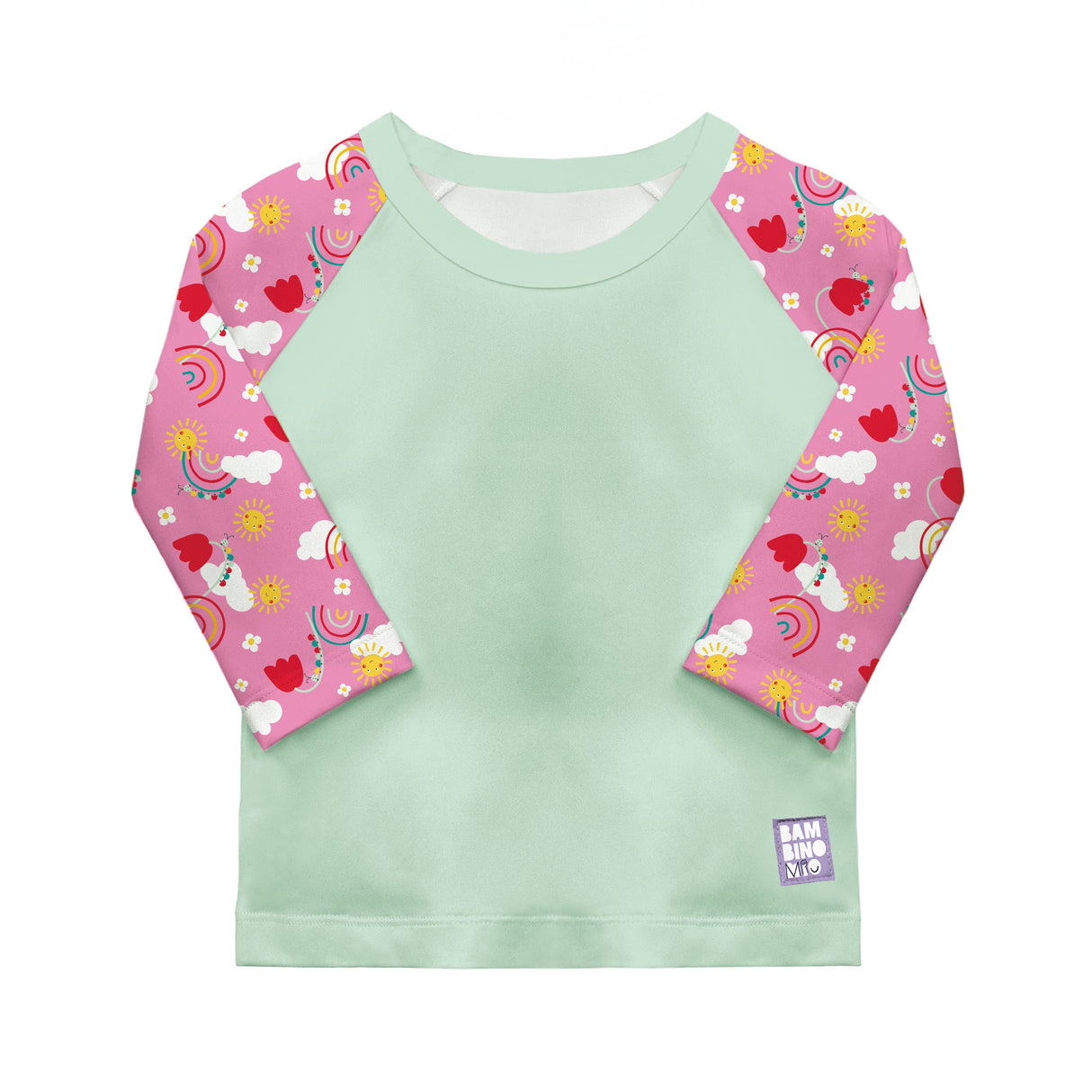 UPF 40+ Soft and Gentle Protective Swim Rash Vest in Happy Days