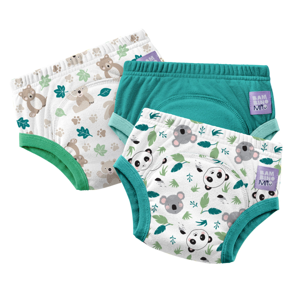 NEW: 3 Pack Reusable Potty Training Pants in Beary Cute - Elite Design