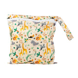 Out and About Waterproof Wet Nappy Bag in Safari Squad