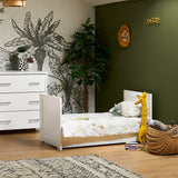 Obaby Nika Mini Cot Bed - White Wash