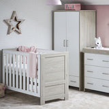 Obaby Nika Mini 3 Piece Room Set - Grey Wash & White