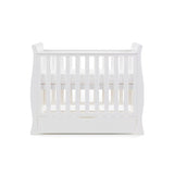 Obaby Stamford Space Saver Sleigh Cot - White